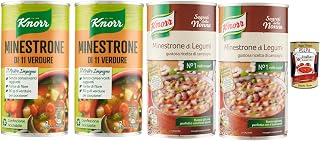 Italian Gourmet Suppen-Set 4×500 g – Knorr Minestrone di 11 Verdure & Minestrone — Empfehlung für Italienische