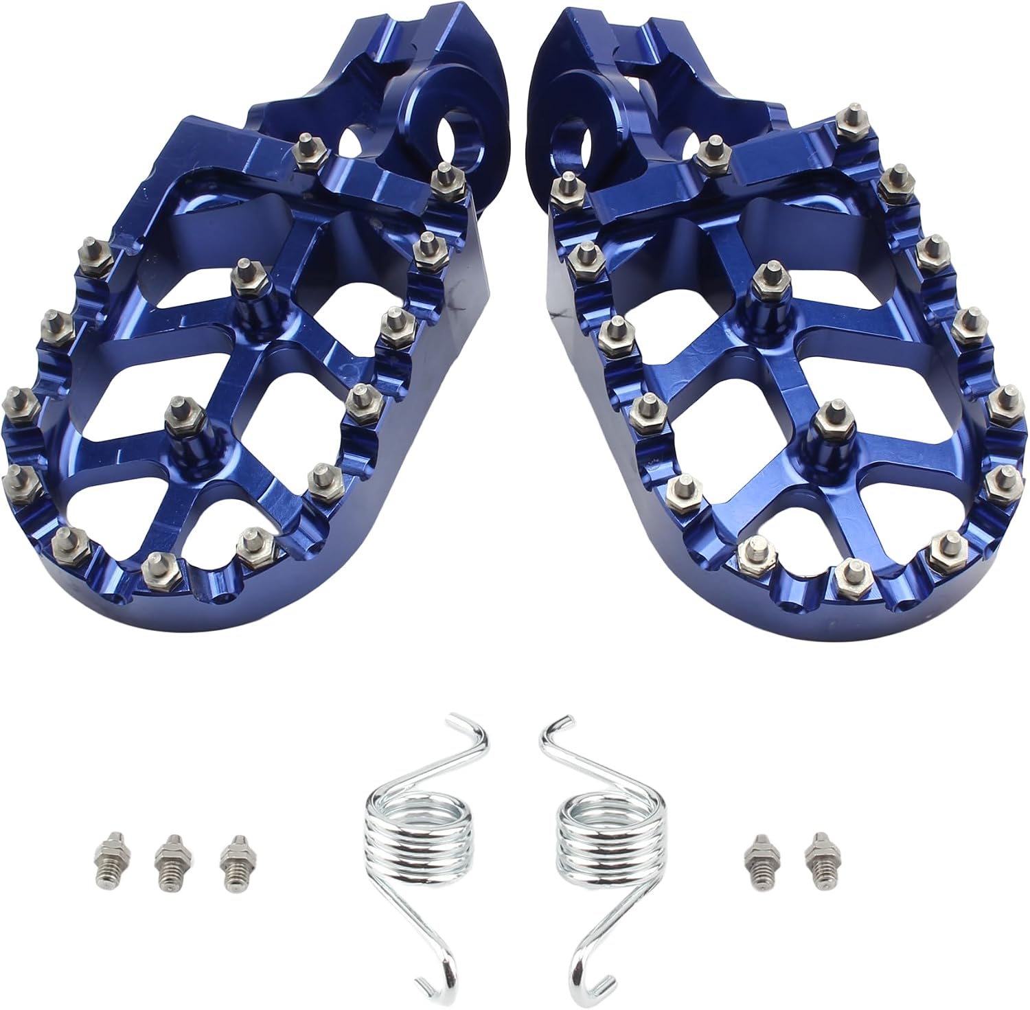 Dirt Bike CNC Foot Pegs Motorcycle Footrest Rests Pedals for SX SXF EXC XC XCF XCW SMC 50 65 85 125 150 200 250 350 450 530 Rests Footpegs(Black)