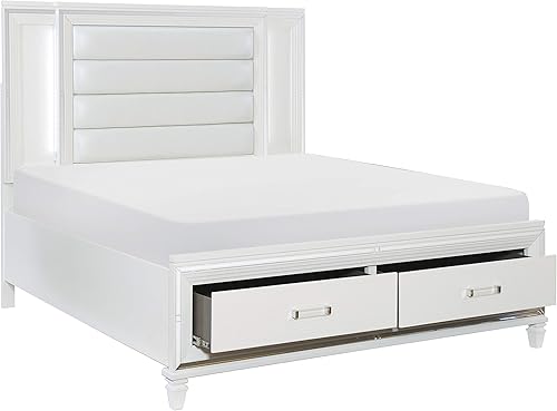 Miniatura 10 de Lexicon Laoghaire - Taburete de tela para tocador, color blanco