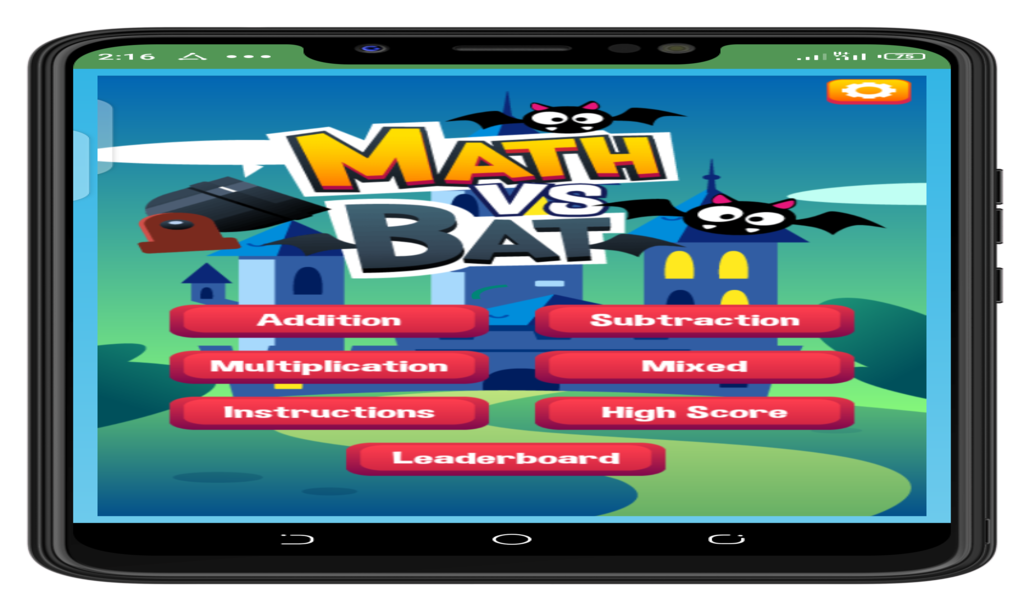 Math vs Bat Game App on Amazon Appstore