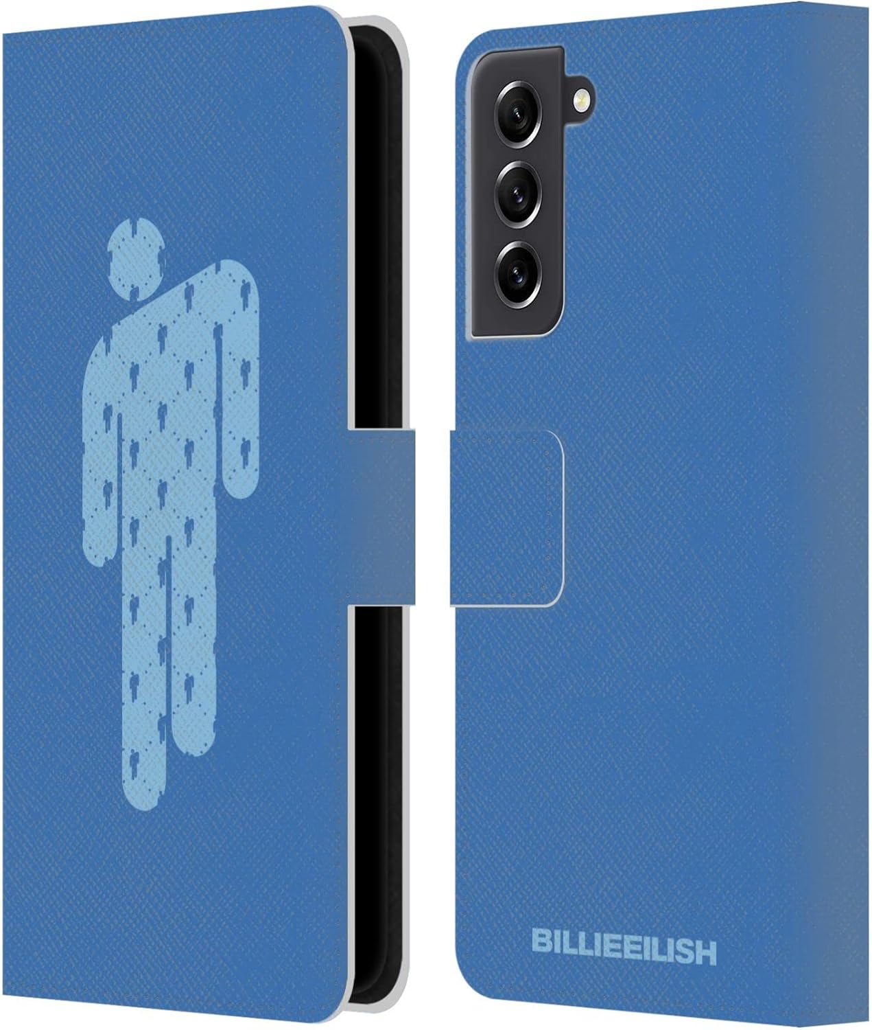 Head Case Designs Officially Licensed Billie Eilish Blohsh Blue Key Art Leather Wallet Case Compatible with Samsung Galaxy S21 FE 5G