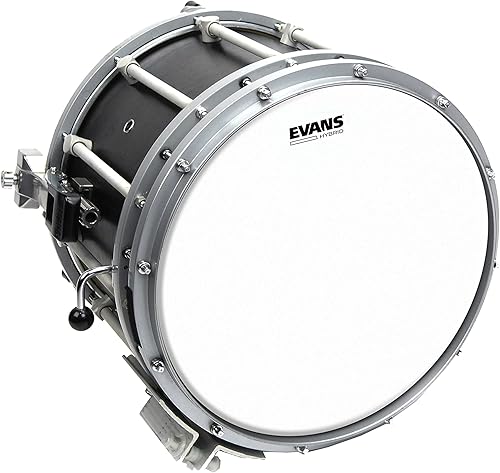 Miniatura 3 de Evans Hybrid Drumhead - Cabezal de Tambor Redoblante de Marcha Híbrido - Para Sensibilidad, Rango Dinámico - Mejora la Proyección, Durabilidad -