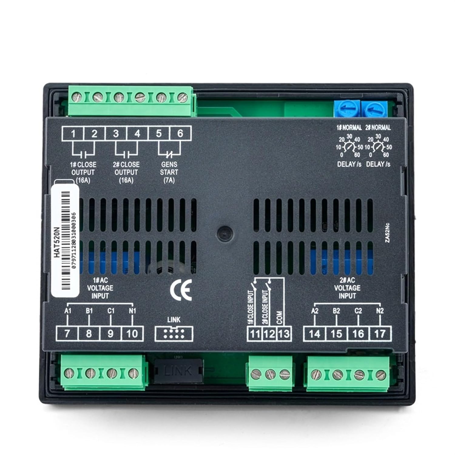 HAT520N Automatic Transfer Switch Controller Generator Set Dual Power Supply ATS Cabinet Board Pannel Control Module