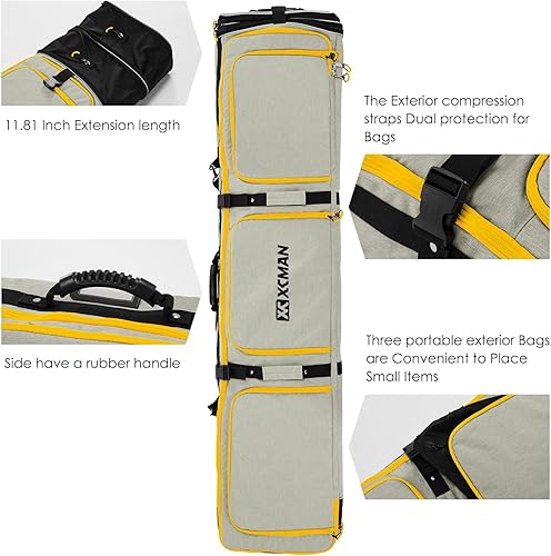 Miniatura 3 de XCMAN Bolsa de snowboard con ruedas de longitud ajustable