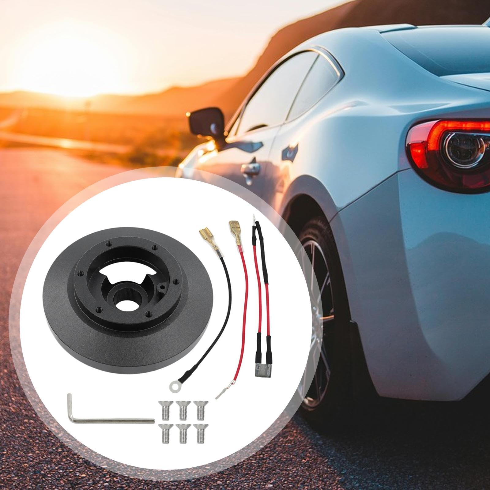 F Fityle Kit adattatore per mozzo corto per volante a 6 fori, accessori per auto, ricambi per veicoli, sostituisce E36 Z3 E39