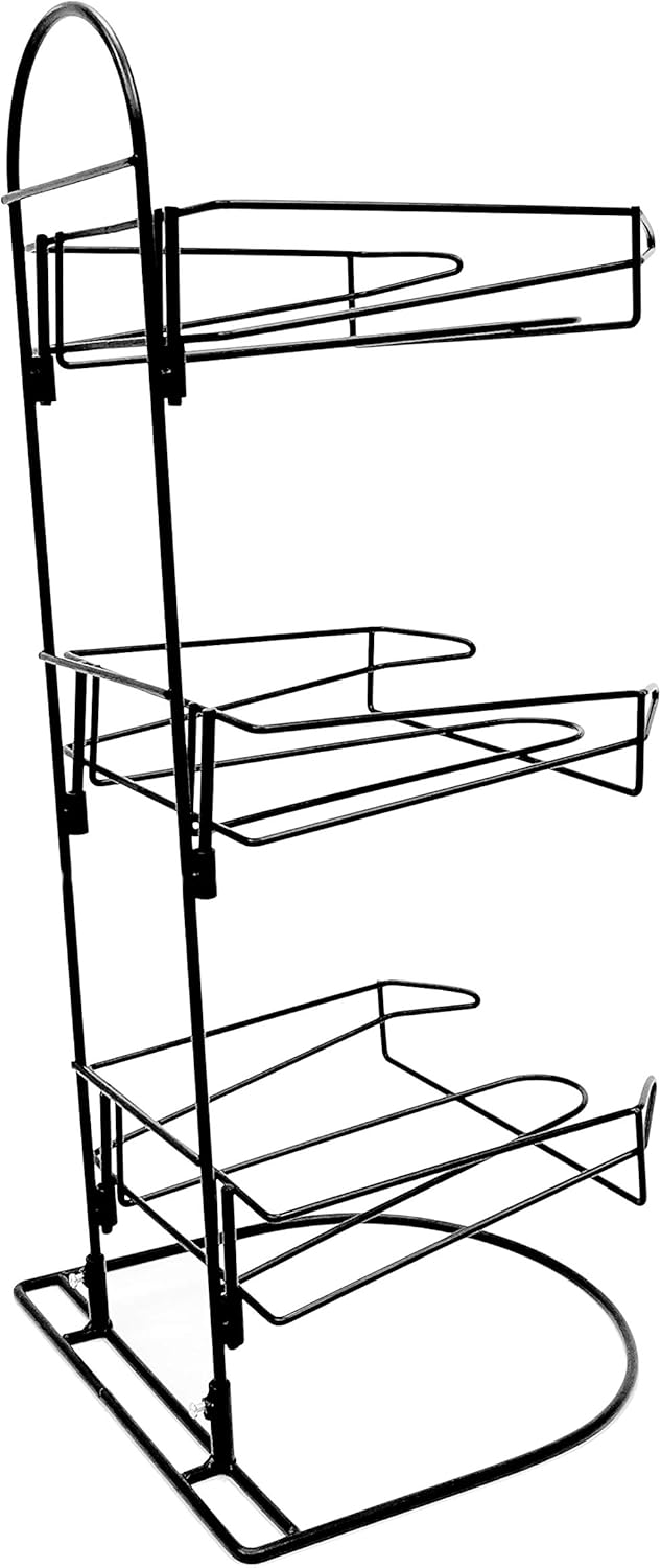 FixtureDisplays® Counter Hat Display with 3 Pockets for Displaying Multiple Hats, Caps or Similar Types of Headwear 10047