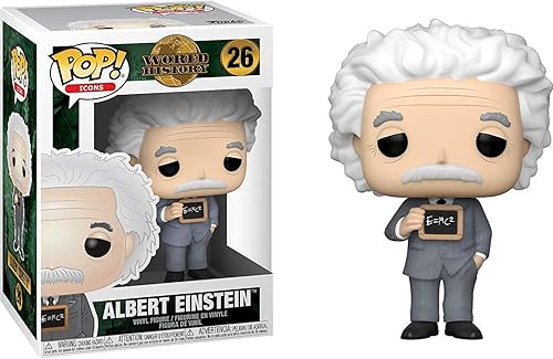 Miniatura 2 de POP Icons World History - Figura de vinilo de Albert Einstein Funko (incluye funda protectora de caja compatible), multicolor, 3.75 pulgadas