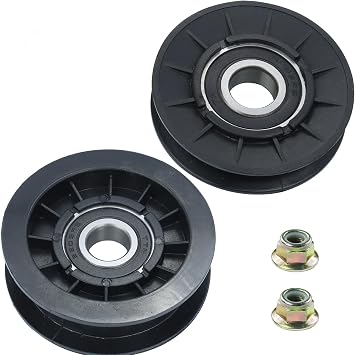 GX20286 and GX20287 Idler Pulleys for John Deere D140 L130 Tractors | Replaces John Deere AUC20393 AM103019 AUC2039 AM32672 for John Deere LA115 LA130 LA145 D110 D170 L111 LA105 D155 L100 Tractor