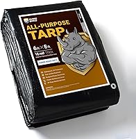 Vista 18 de GUARD SHIELD Lona de polietileno verde y plateado superresistente de 12 x 12 pies, impermeable, 5/8 pulgadas de grosor, resistente a los rayos UV