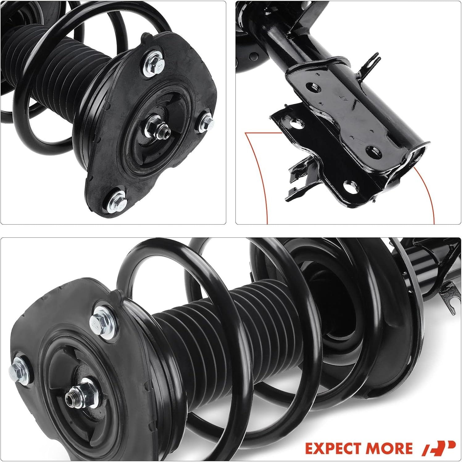 A-Premium Front Struts Compatible with Nissan Altima [3.5L] 2007-2012 - 2x Replacement Suspension Complete Strut Assembly Shock with Coil Spring