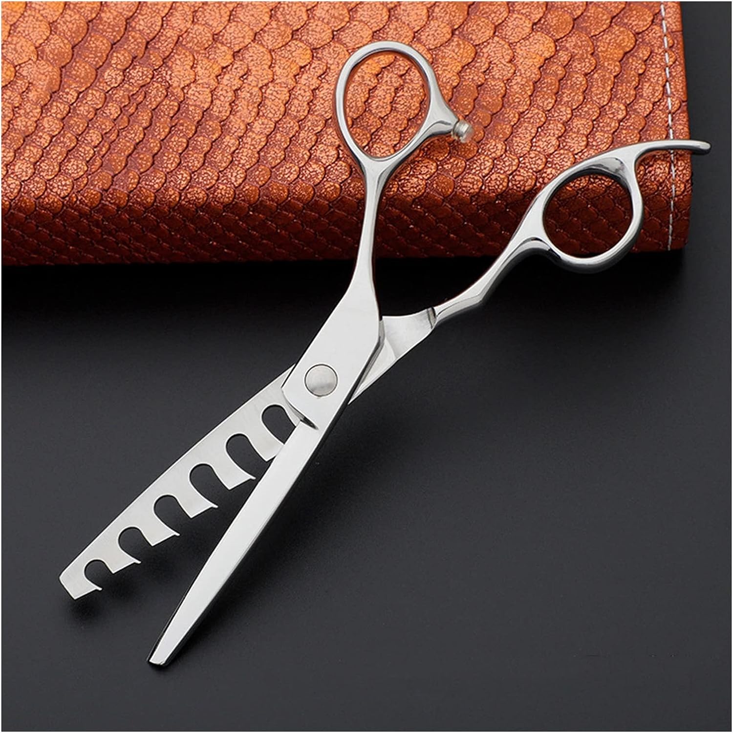 Shears for Hair Cutting 5.75 Inch Texture Trimming Scissors， Hole Hairdressing Scissors， Thinning Scissors， Household Hairdressing Scissors， Hairdressing，