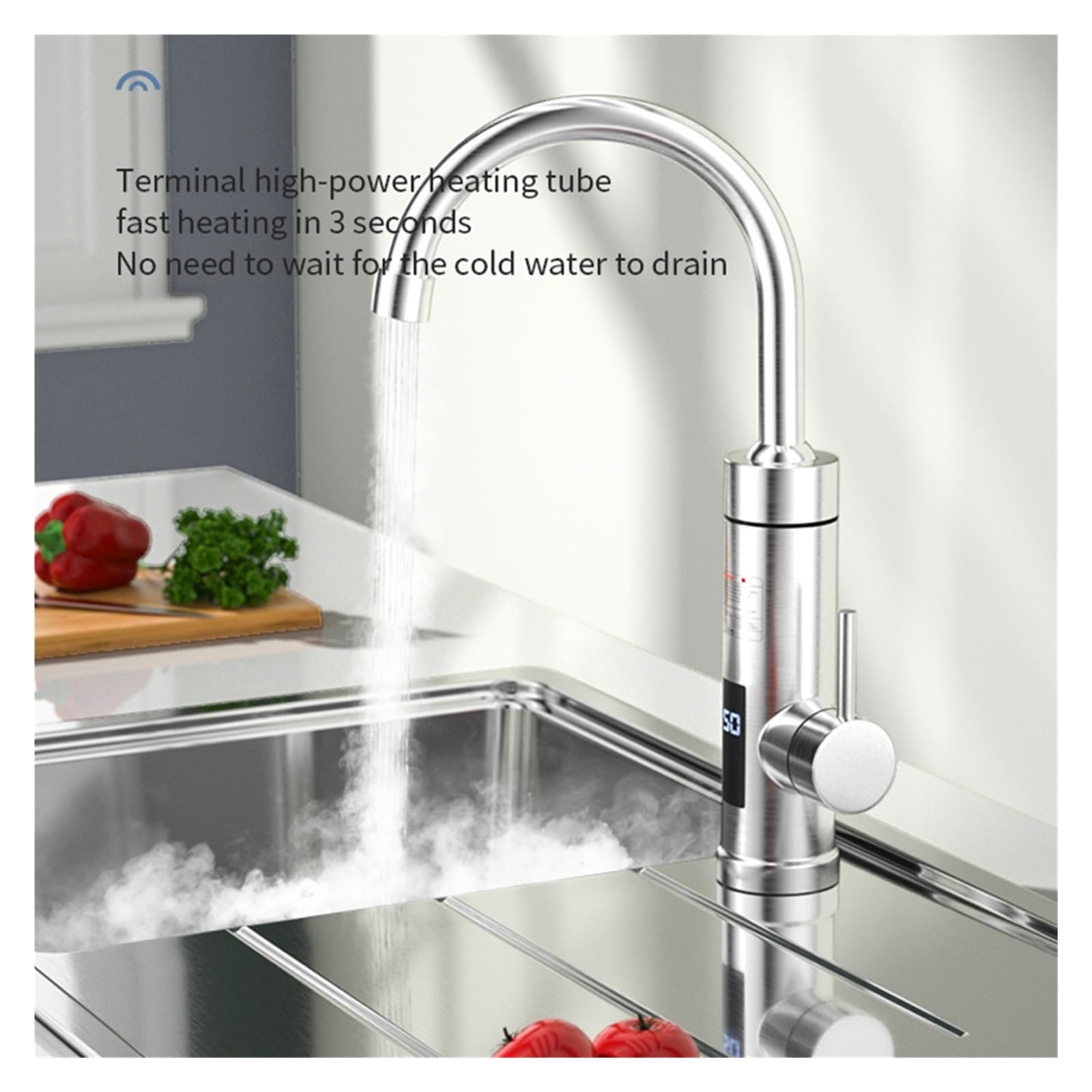 Grifo eléctrico, Calentador de agua eléctrico Grifo de cocina Grifo de agua caliente instantáneo Grifo de calefacción Calentadores instantáneos