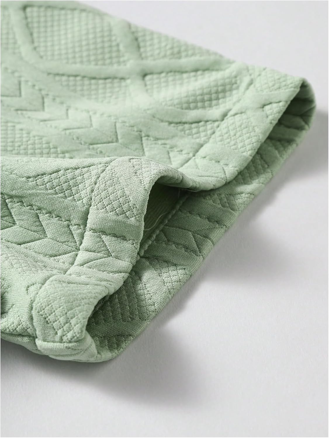 GORGLITTER Men's 2 Piece Outfits Waffle Knit Button Down Shirt Top and Shorts Set - Image 5