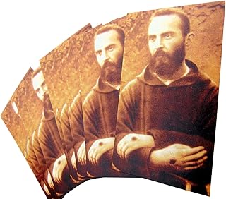 St Padre Pio Holy Card Set Prayer on Back Patron Saint, Pack of 10