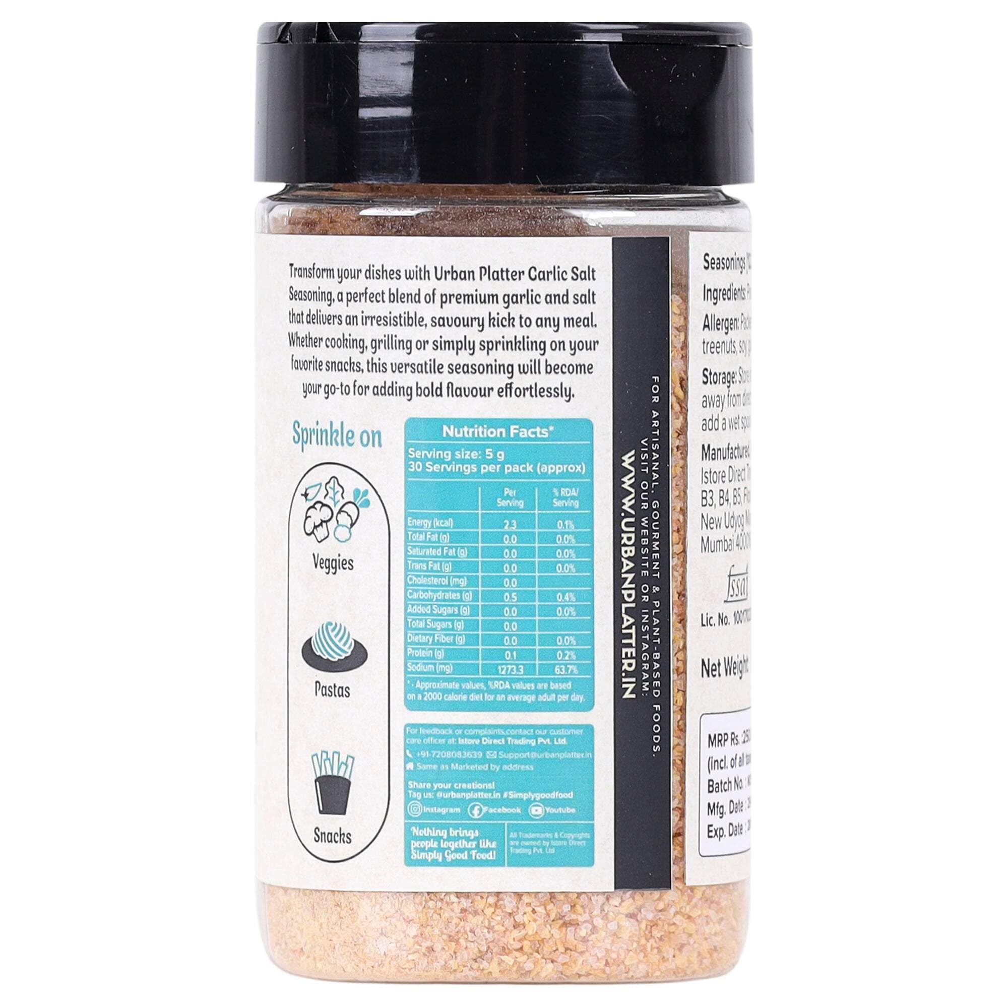 Urban Platter Garlic Salt, 150 g - Image 2 thumbnail