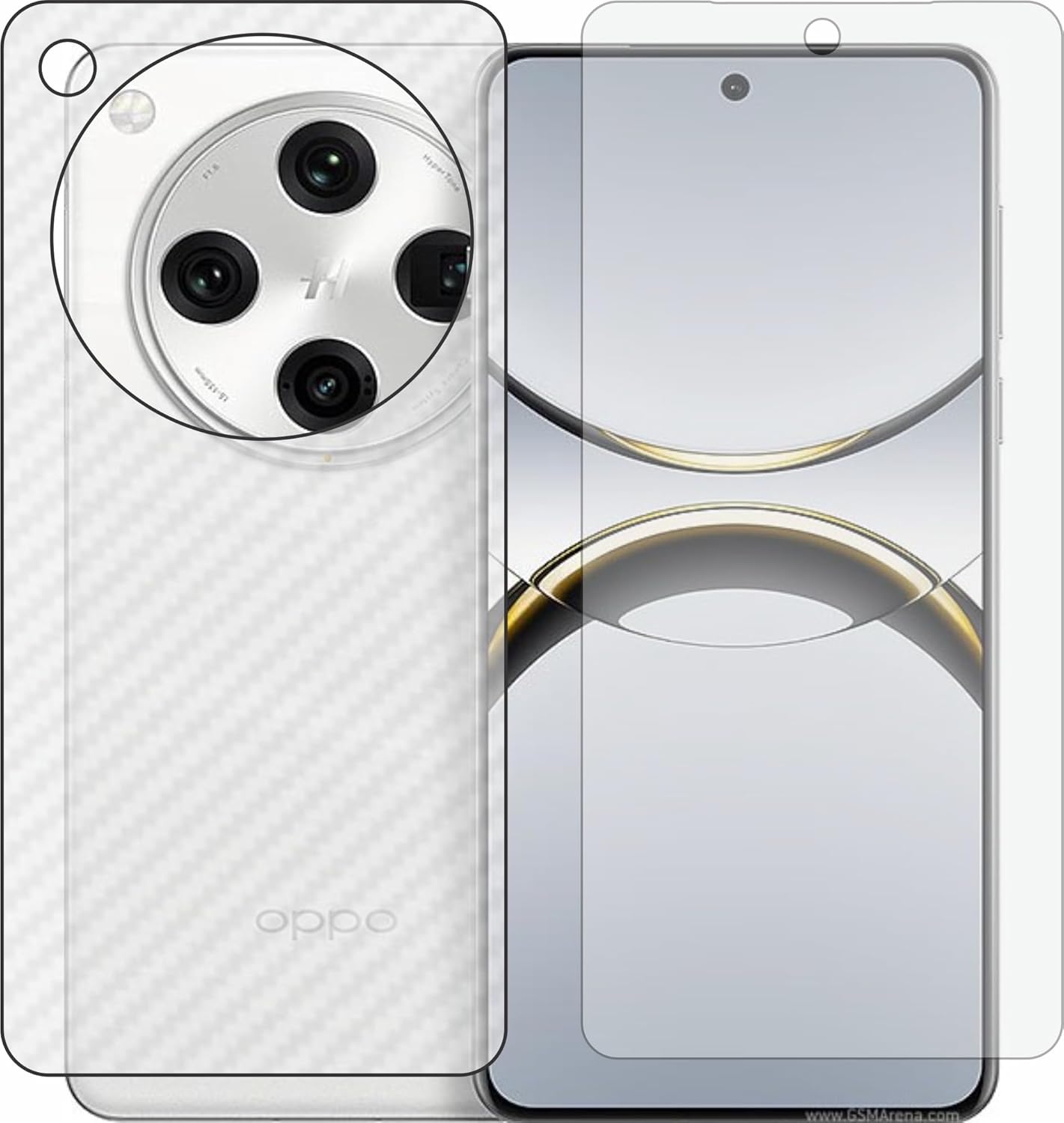 TELTREK Matte front Screenguard & Carbon Fiber Back Skin Combo, Made of Flexible Fiber Material Not a Glass, Front & Back Impossible Screen Guards for Oppo Find X8 Pro 5G TELTREK Matte front Screenguard & Carbon Fiber Back Skin Combo, Made of Flexible Fiber Material Not a Glass, Front & Back Impossible Screen Guards for Oppo Find X8 Pro 5G