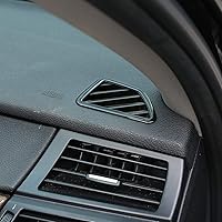 Vista 1 de Cubierta de marco de salida de aire de plástico ABS para salpicadero de automóvil, accesorios para BMW X5 X6 E70 E71 2008-2013, conducción a la Negro