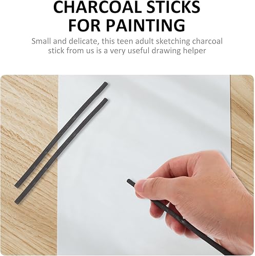Miniatura 6 de FAVOMOTO Juego de 25 lápices de carbón de sauce para dibujar, mezclar, sombrear y dibujar, incluye carboncillos de 0.18 a 0.18 pulgadas y lápices de