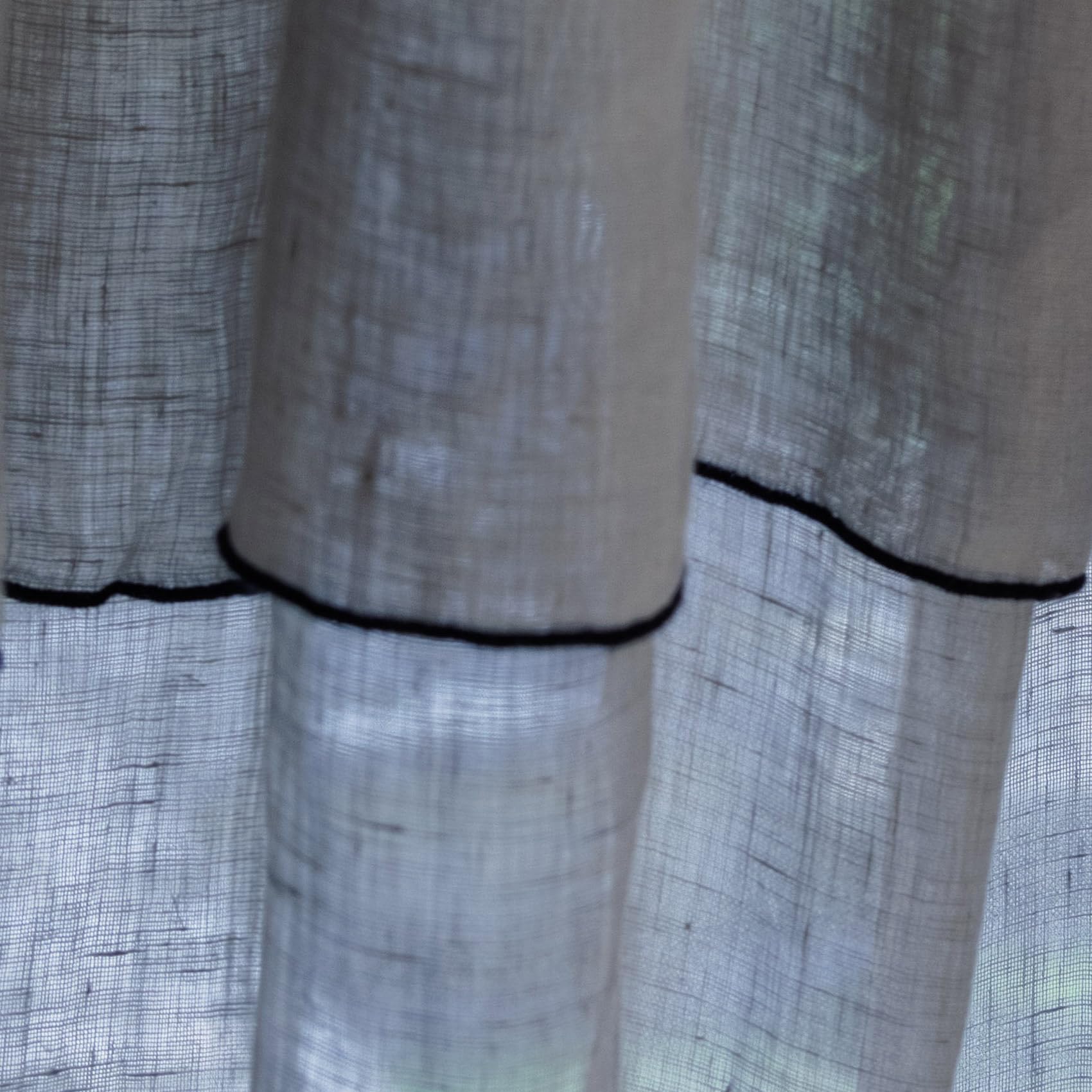 Vent Du Sud - Zasłona panelowa z lnianą regulacją Bourdon Green Mech 135x260 cm