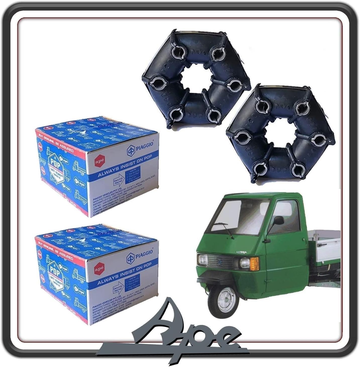 Piaggio Kit Giunto Semiasse Ruota Ape TM 703 602 500 501 601