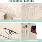 Laptop Backpack, Vintage Travel Backpack Purse Casual Daypacks Fashion Teacher Nurse Bag for Women Men Work Business College, Fits up to 15.6Inch Notebook,Apricot