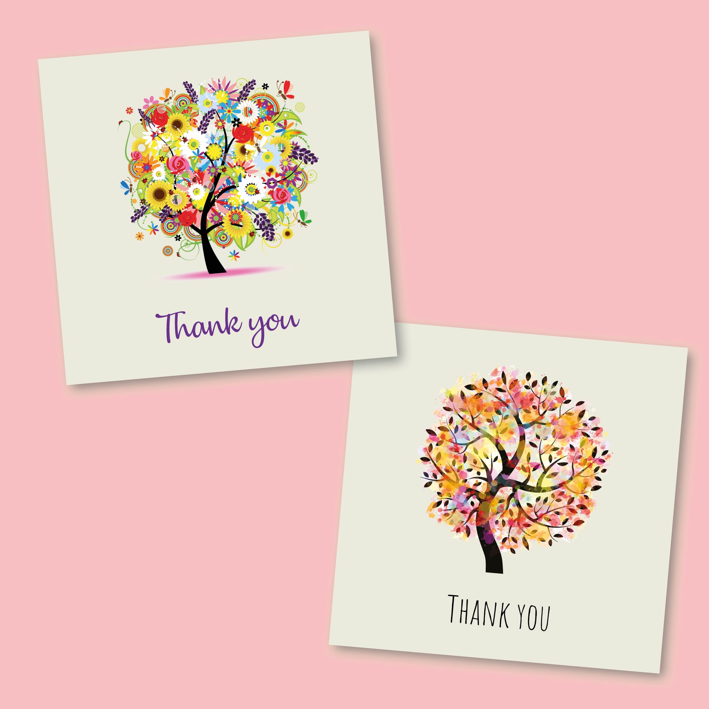 30 Pack Thank You Cards With Envelopes, 4" X 6
