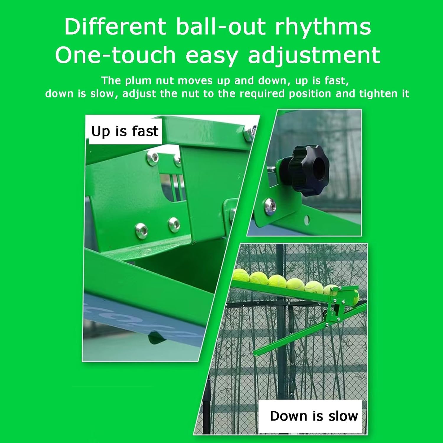 Adjustable Portable Tennis Ball Machine for Training - Perfect for Practice, Skill Development, and Players of All Levels,Can Hold 20