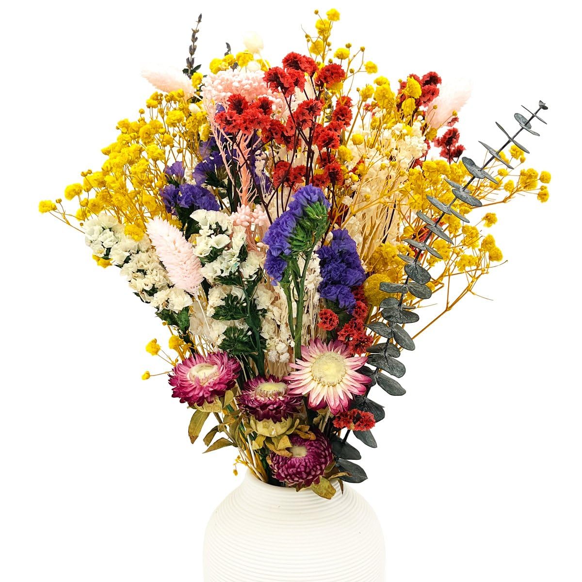 Flores Secas Naturales y Preservadas Conjunto de 32 Pcs para Decoracion Ramos de Flores Secas DIY Manualidades Arreglos Florales de Boda y Decoracion del Hogar