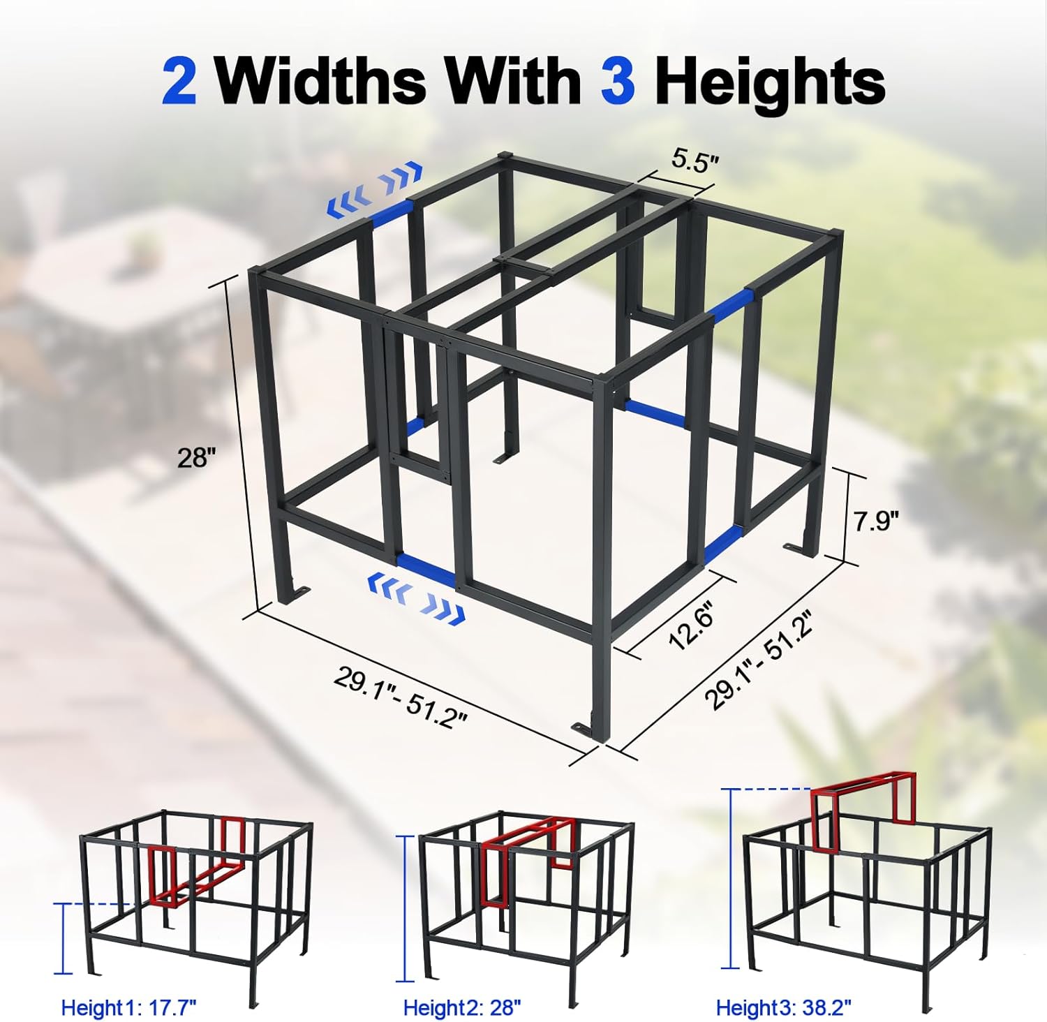 Heavy Duty Air Conditioner Cage, Adjustable Steel Ac Securit... 3 Heavy Duty Air Conditioner Cage, Adjustable Steel Ac Securit...