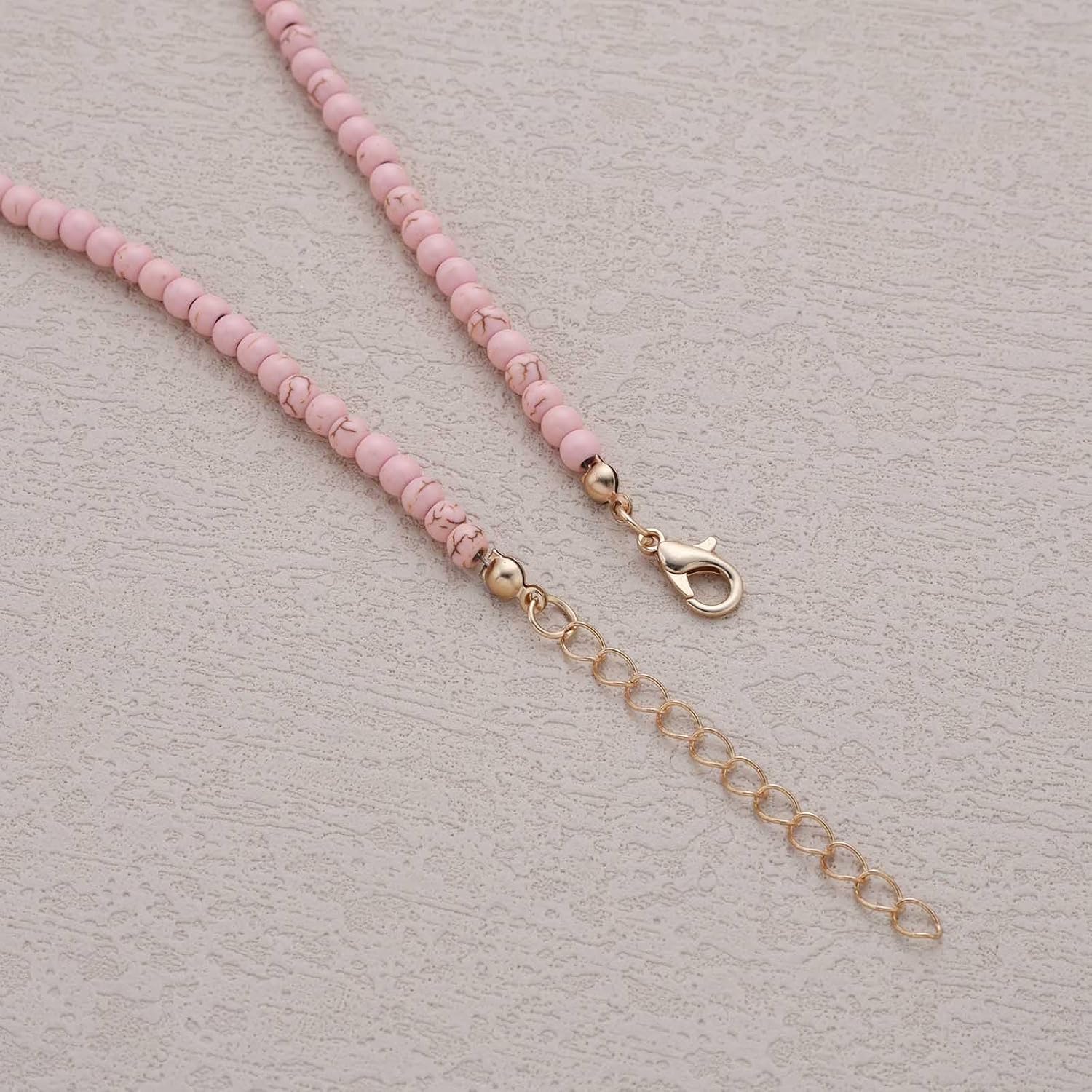 Boho Seed Beaded Choker Necklace Blue Turquoise Bead Necklace Ceramic Fish Pendant Necklaces Summer Beach Beaded Chain Necklaces Jewelry for Women - Image 7