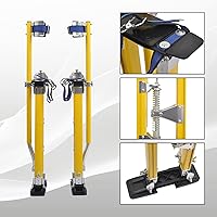 Vista 2 de Zancos para Paneles de Yeso de 24-40 Pulgadas de Altura Ajustable Elevadores Herramienta de Aluminio para Pintar Acabado Podar Ramas Limpiar