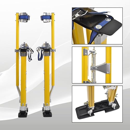 Miniatura 2 de Zancos para Paneles de Yeso de 24-40 Pulgadas de Altura Ajustable Elevadores Herramienta de Aluminio para Pintar Acabado Podar Ramas Limpiar -