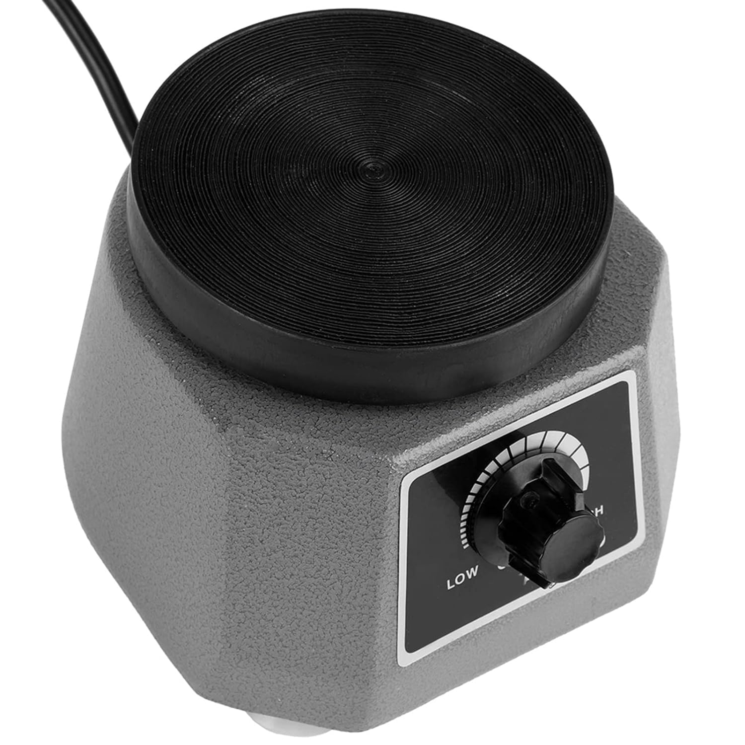 100W Elektrisch Gipsrüttler Rüttelplatte, 4'' Round Dental Lab Oszillator Runder Gipsrüttler Dental Gipsrüttler Lab Equipment Vibrator Dentallabor