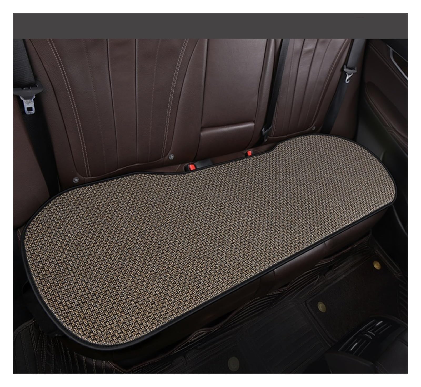 Housses de siège de voiture en lin beige pour un intérieur raffiné