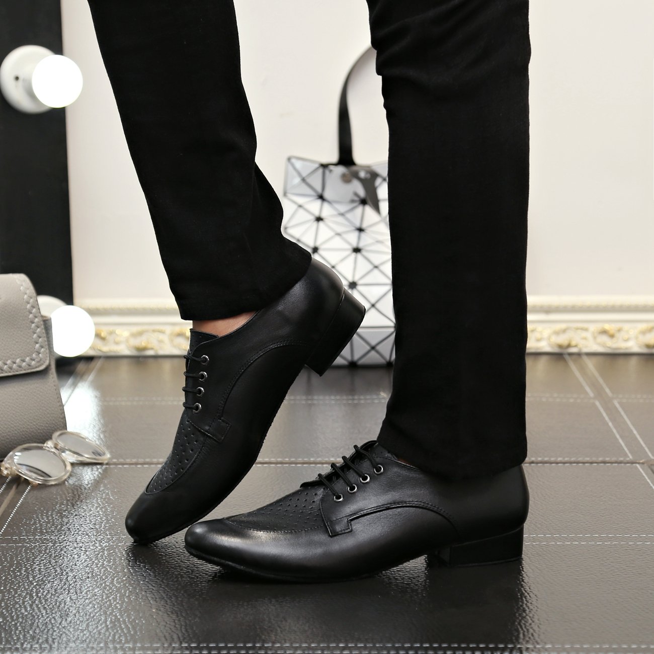 Junge Herren Tanzschuhe Standard Latein Ballsaal Schuhe Tango Salsa Tanze Schuhe