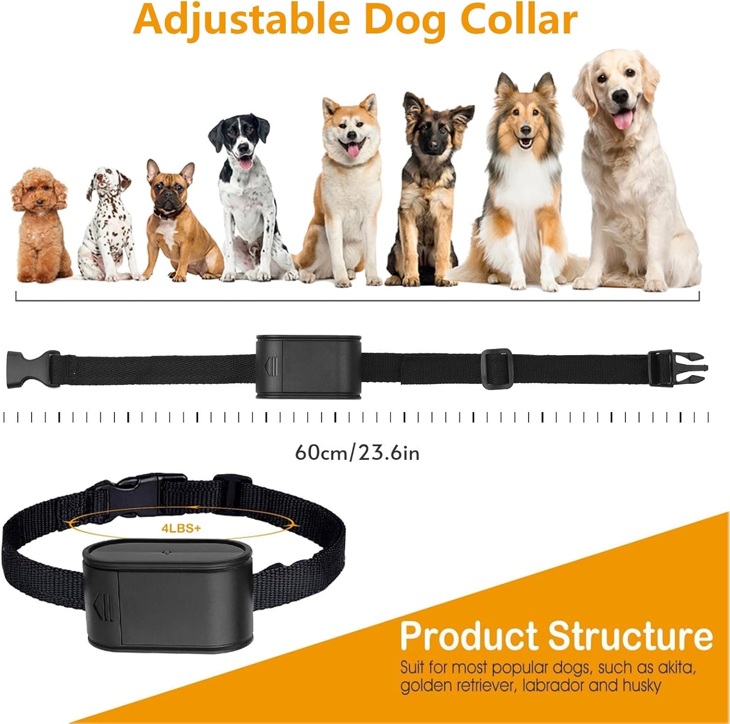 For1dog,Underground/Aboveground Electric Dog Fence,Adjustable Pet Boundary Containment System,Covers up to 1.2 Acre,w/ 984 Ft Wire & Battery-Operated Training Collar,Safe Effective,for 123 Dogs