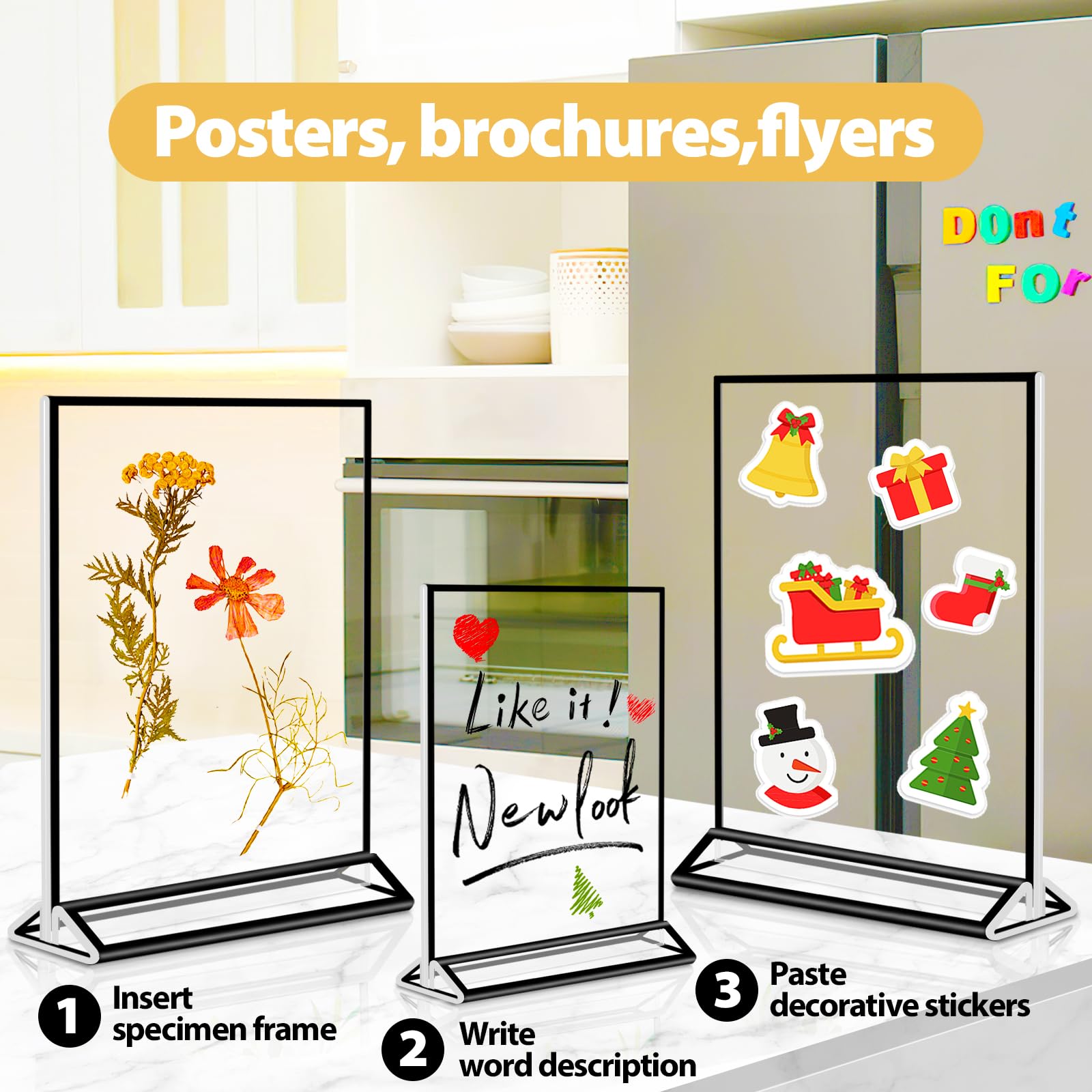 Espositore Per Menù In Acrilico A4 Doppia Faccia - Per Ristoranti, Hotel, Promozioni - Foto 9