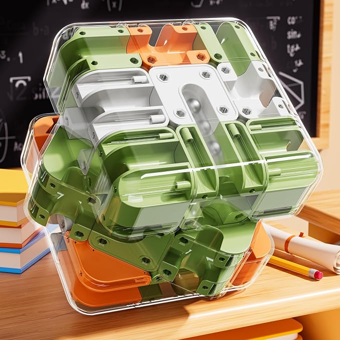 kimee Rubik Racing Game, 3D Maze Puzzle Game for 8-12 Years Old Kids, Assorted Colours, Puzzle Game, Educational Sensory Toy, Birthday Gift for Adults and Children