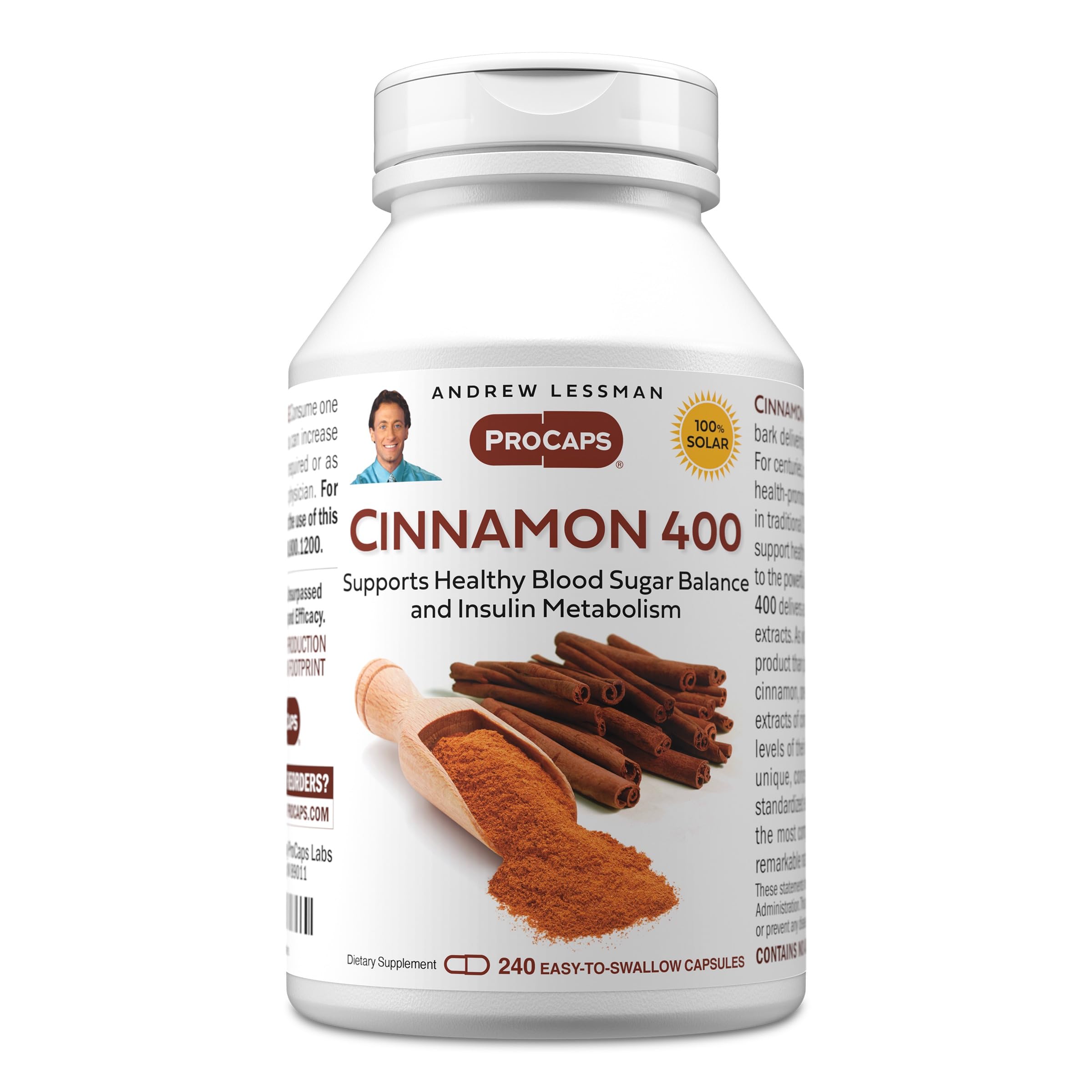 cinnamon Amazon.com: ANDREW LESSMAN Cinnamon 400mg - 240 Capsules - High