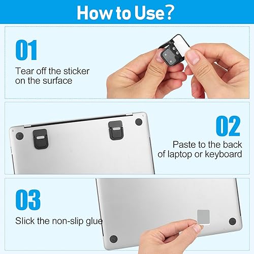 Miniatura 6 de Soporte portátil para laptop, plegable y ligero, elevador ergonómico con refrigeración ventilada, elegante soporte para computadora portátil