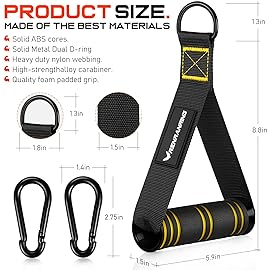RENRANRING Gym Exercise Handles, Replacement Handle Attachments for Cable Machine Pulleys, Resistance Band and Strength Trainer, Pull Down Workout Accessories, Home Gym Add On Equipment