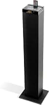 GOgroove Bluetooth Tower Speaker with Subwoofer Built in - Floorstanding Home Speaker with Powerful Bass and Dual Drivers, 120W Peak Power, MP3 3.5mm Aux, USB 2.0 Port Flash Drive, FM Radio (Single)