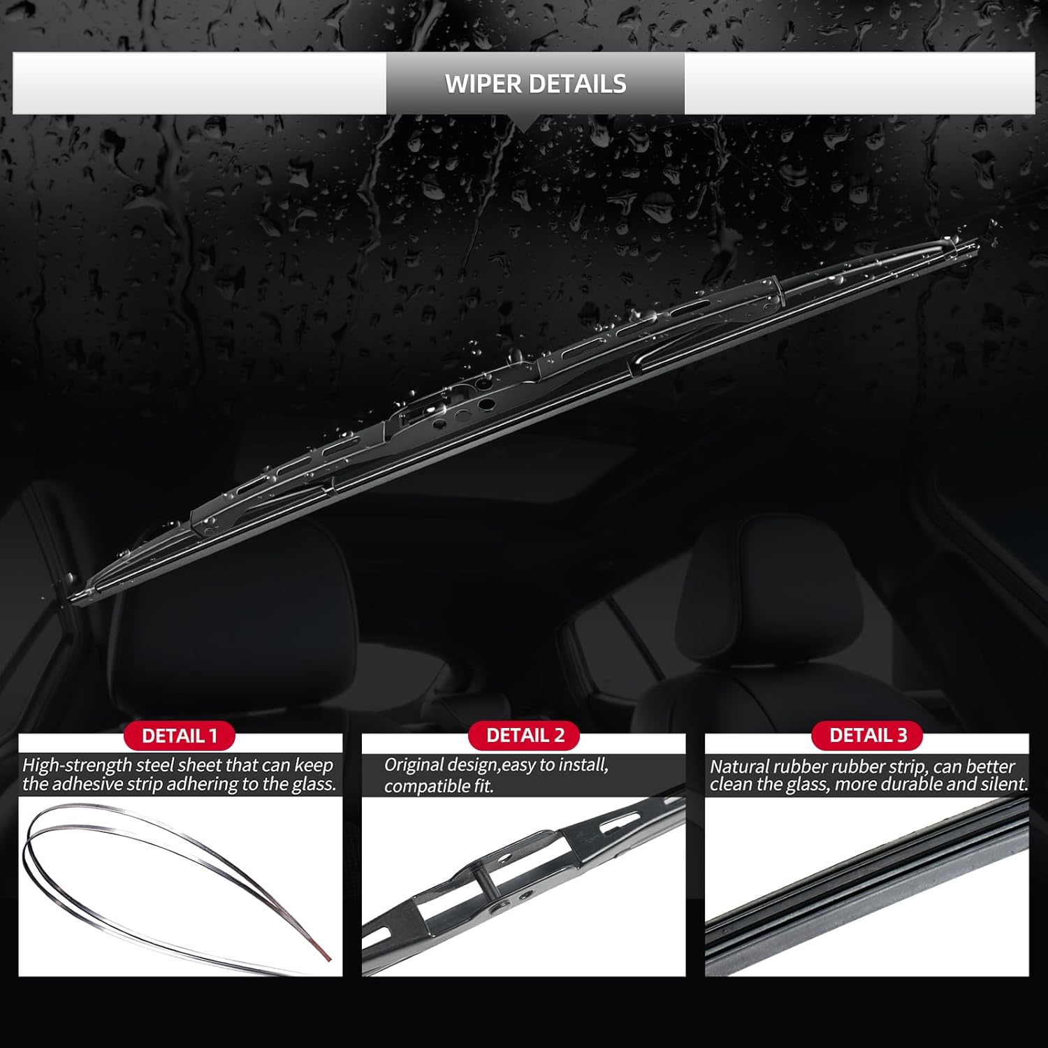 Rear Wiper Arm Blade Assembly, GARDIMU Rear Wiper Blade and Arm Assembly For Audi Q7 2006-2015