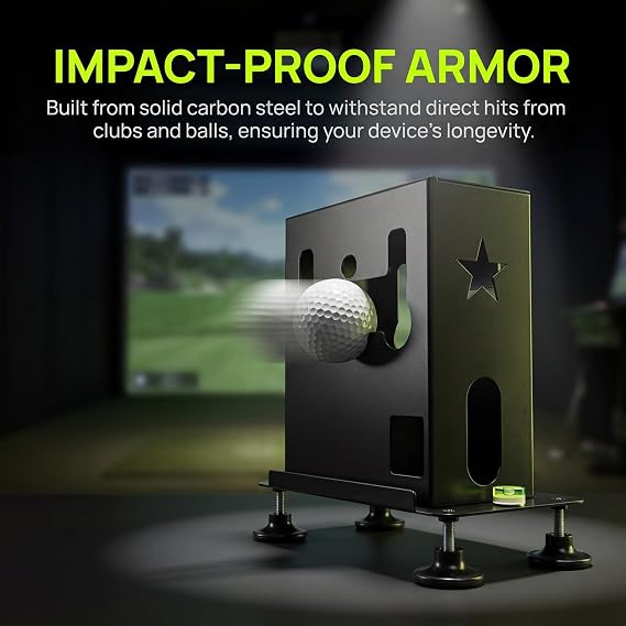 Metal Protective Case for Skytrak Golf Launch Monitor,Protective Case Box with 4 Adjustable Feet for Skytrak.Device Safe and Secure.Ideal Gifts for Golf Lovers