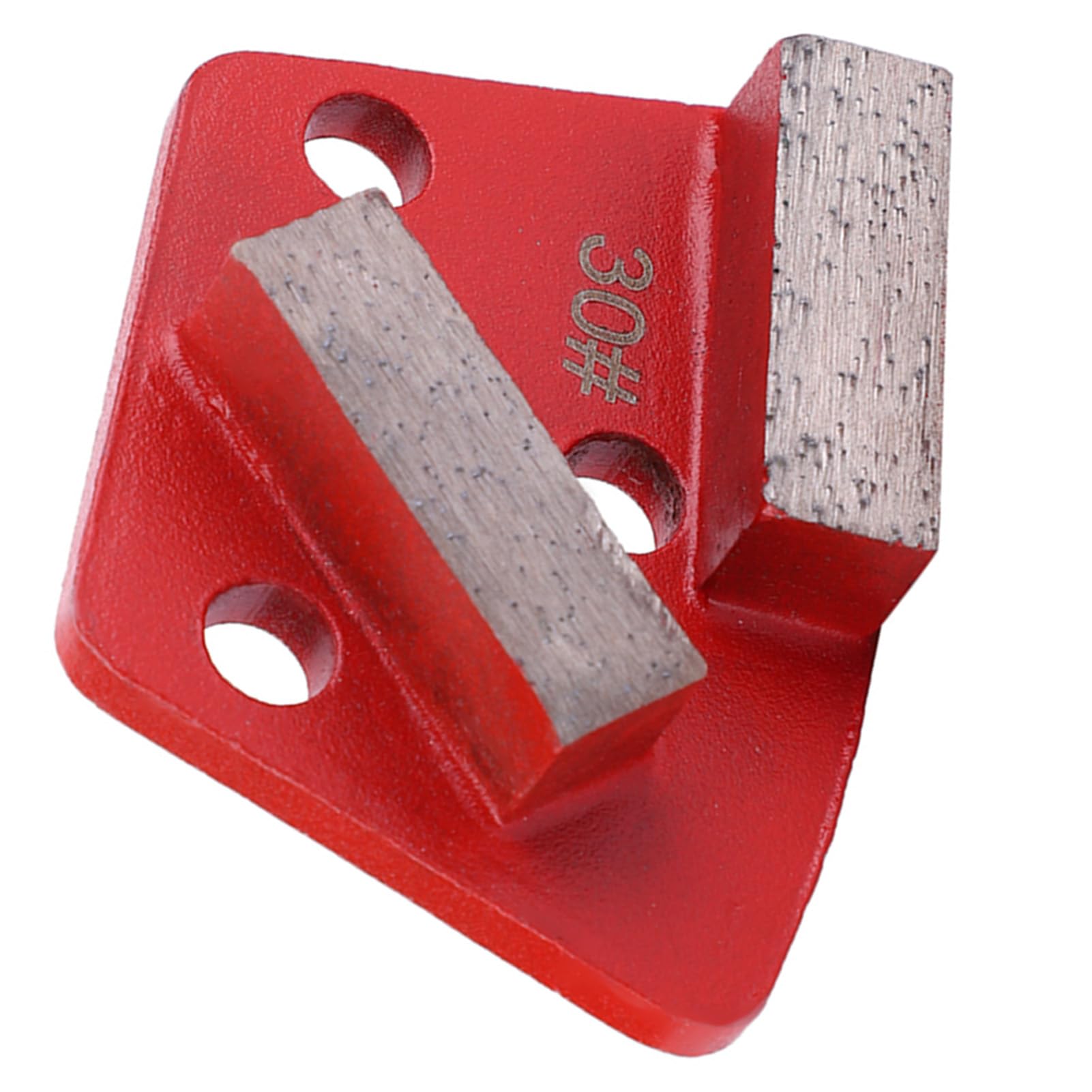 3 piezas de disco de almohadilla de lijado de suelos de diamante en forma de trapecio, abrasivo de grano #30 con unión metálica para el desbaste grueso de hormigón, eliminación de