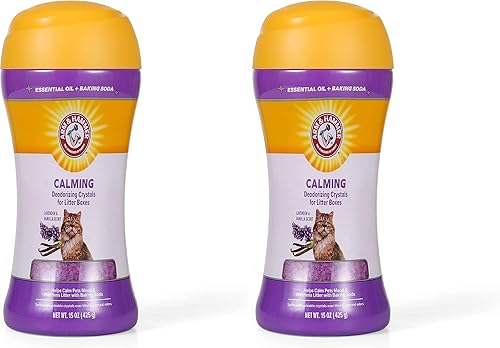 Miniatura 6 de Arm & Hammer Cristales desodorizantes para cajas de arena para gatos  Eliminador de olores calmante neutralizador de olores en aroma a lavanda y