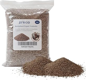 10QT Organic Vermiculite for Plants, Horticultural Soil for Potted Plants, Coarse Hydroponic for Succulent Orchid Gardening Reptiles