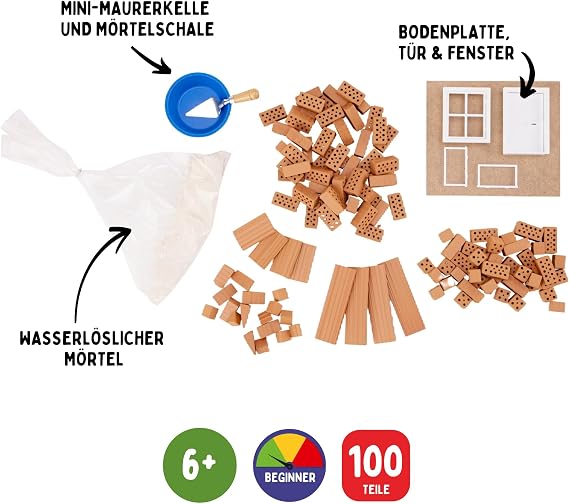 Teifoc Basic Brick Construction Set, 100+ Building Blocks, Erector Set and STEM Building Toy