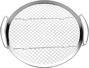 Alark Stainless Steel Deep Fryer Oil Tray Cooking Kitchen Wire Mesh Strainer For Oil Drain Rack Frying Filter Strainer Reusable Leakage Net Basket For Steaming Fry Cooking And Washing Vegetables Fruit
