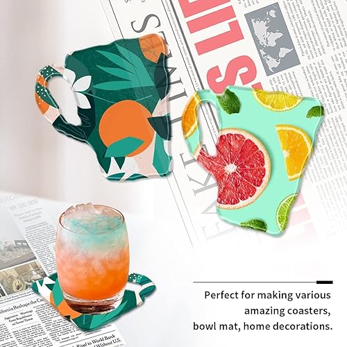 Miniatura 6 de Molde de resina para posavasos en forma de taza, molde de resina epoxi de silicona para portavasos de ágata, soporte para copas de vino, decoración